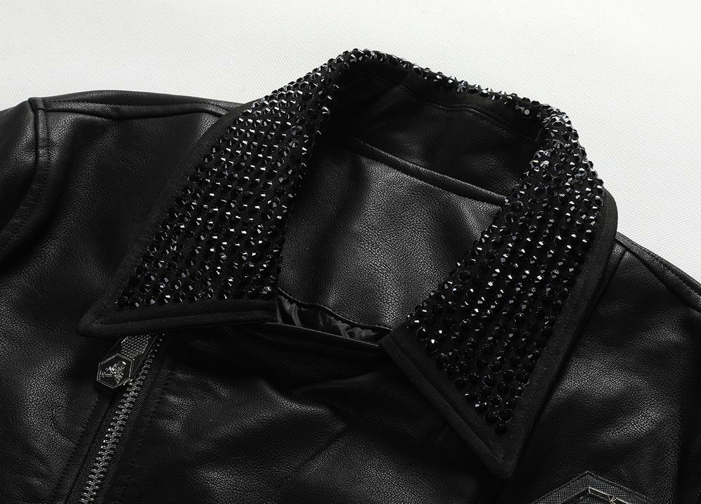 jaqueta couro caveira