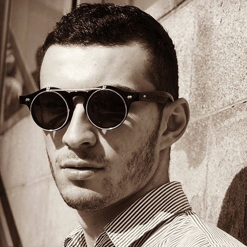 round sunglasses men cheap