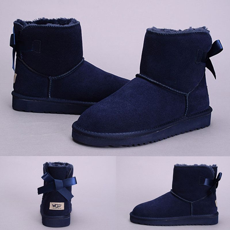 womens navy blue ankle boots