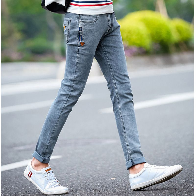 korean style men's jeans