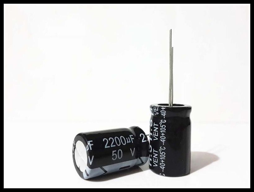 10 piezas 50 V 2200 UF 16 25 condensador electrol/ítico 25 mm 2200 UF 50 V 16