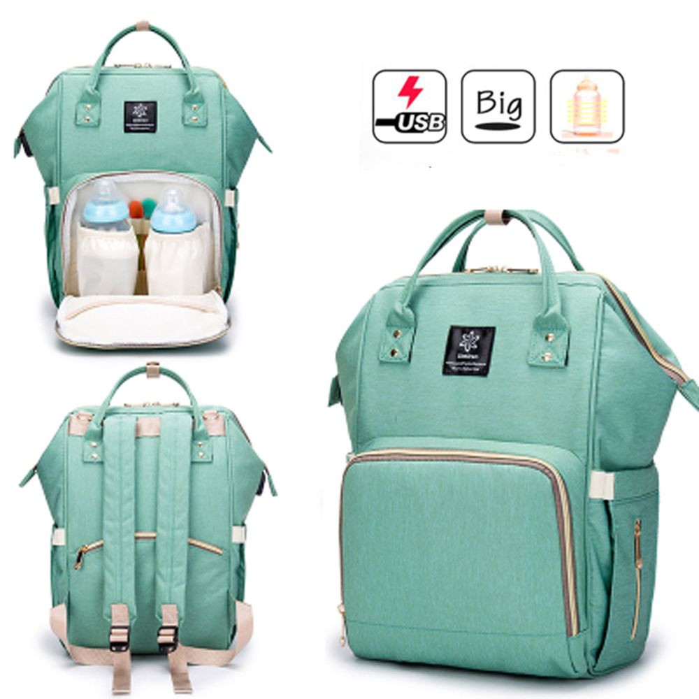 baby diaper bag with usb interface