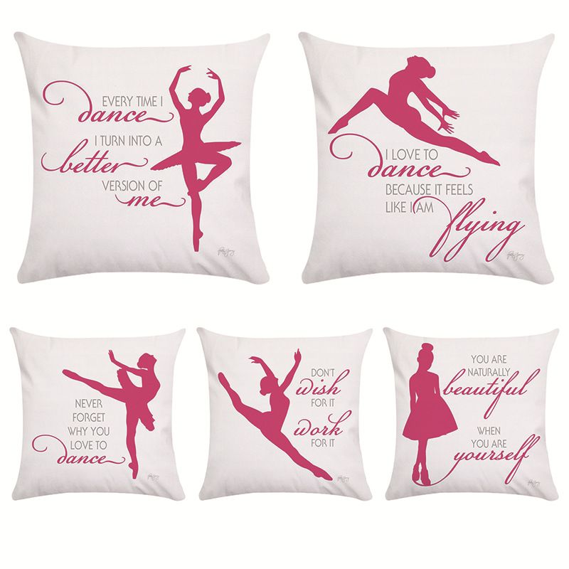 New Ballet Girl Series Pillow Covers 5 Styles Promotional Gift