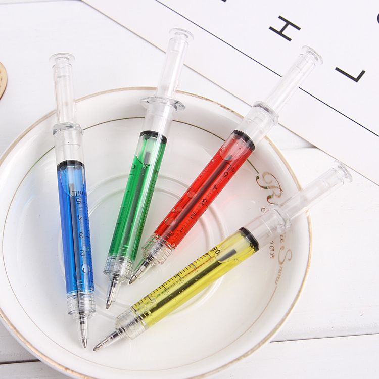 Novelty Syringe Ballpoint Pen Fashion Student Pens Promotional Gifts