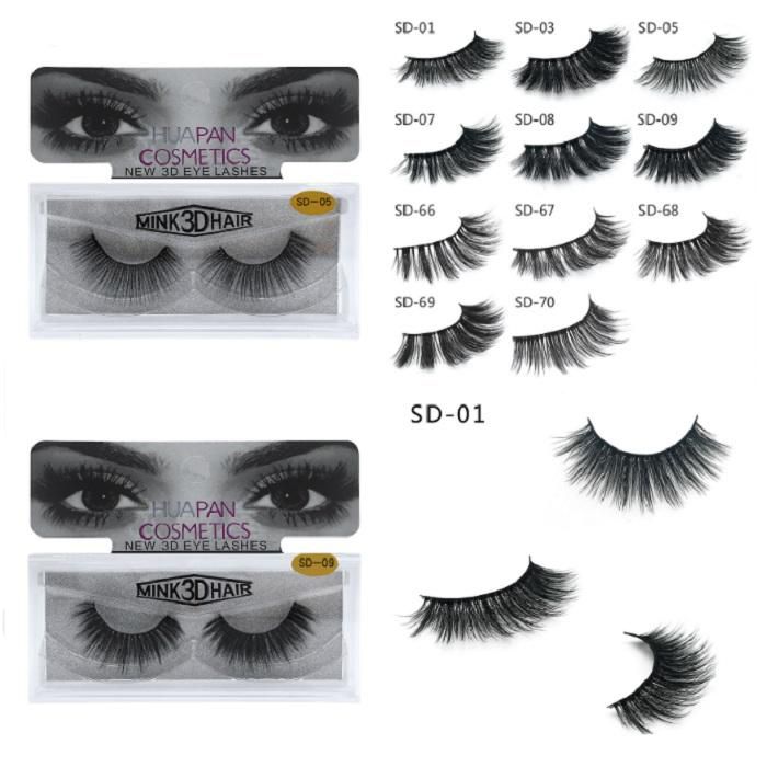 New Brand HUAPAN 3D Mink Eyelashes 