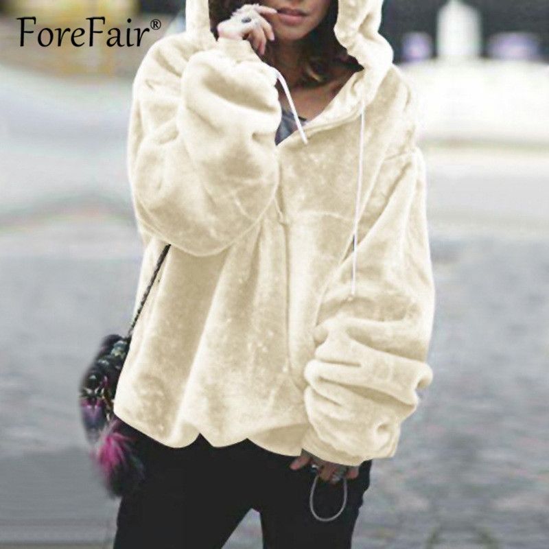 oversized teddy moletom com capuz