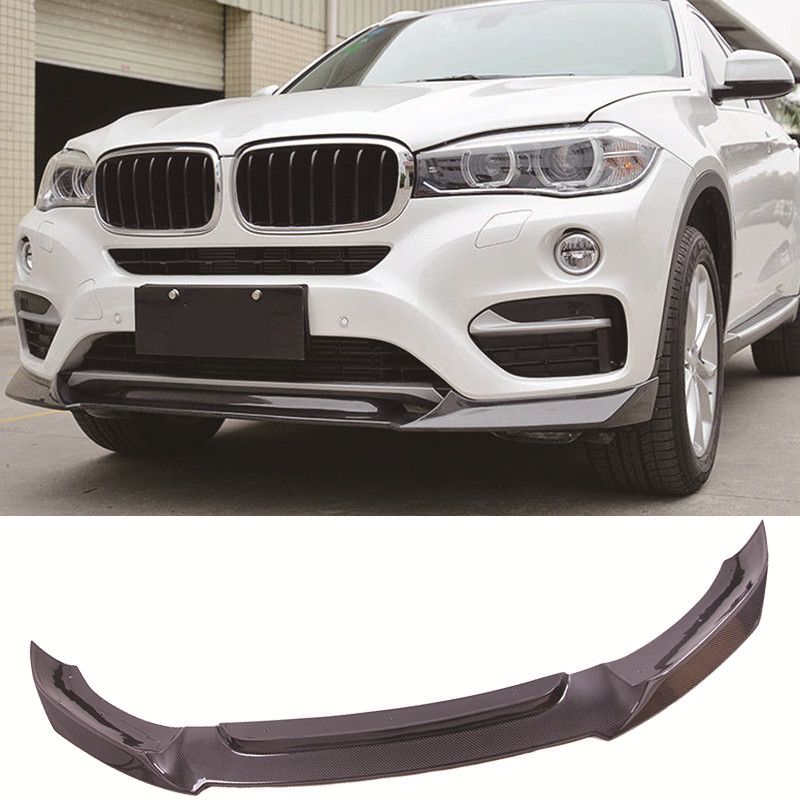 2020 Carbon Fiber Front Lip Spoiler Standard Model Fit For BMW X6 F16