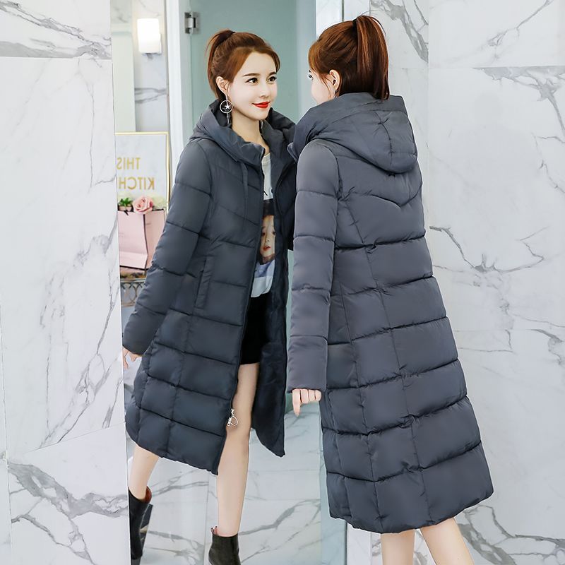 2020 S 3xl Autumn Winter Women Plus Size Cotton Down Jacket Hoodie Knee Length Long Parkas Warm Jackets Female Winter Coat Clothes From Z02a 37 53 Dhgate Com