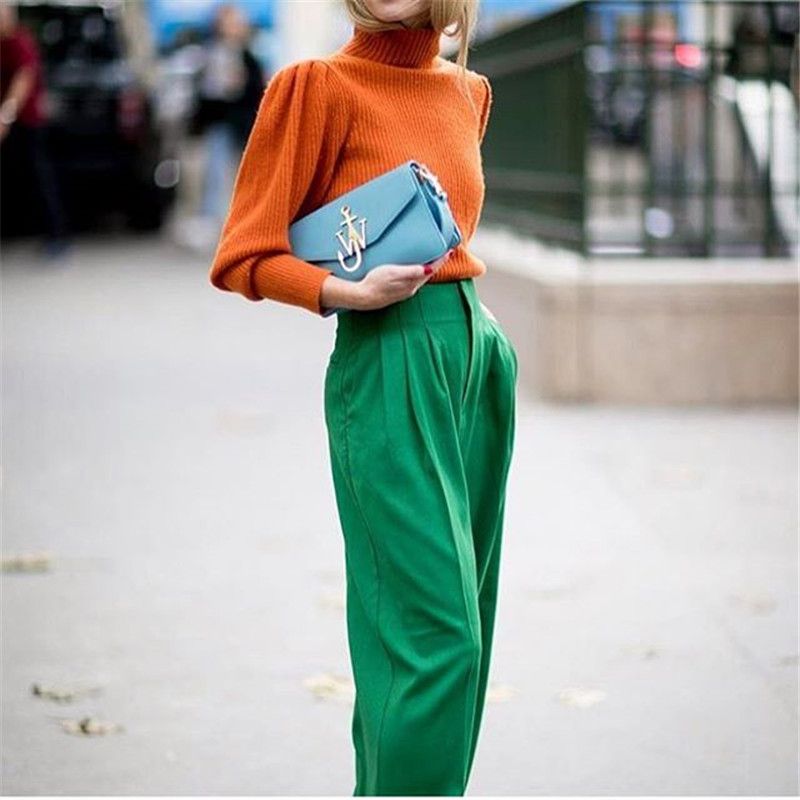 Acquistare PADEGAO Pantaloni Larghi Verdi Donna Eleganti Pantaloni Casual  Larghi Sopra Taglia 2018 Abbigliamento Femminile Di Alta Qualità Economico  | Consegna Veloce E Qualità | DHgate Italy