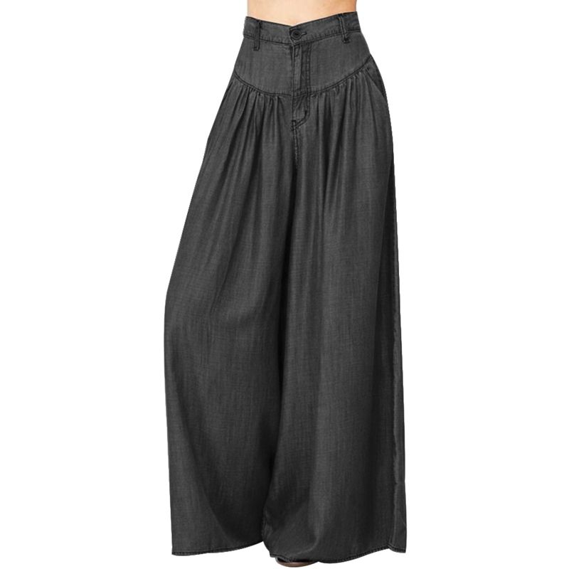 Acquistare 2018 Pantaloni Taglie Forti Estive Donna Jeans Pantaloni Larghi  Denim Donna Over Size Pantaloni Palazzo Casual Donna Economico | Consegna  Veloce E Qualità | DHgate Italy