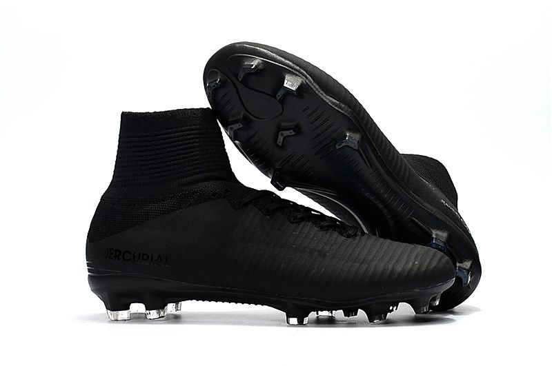 2018 Recién Llegado De Color Negro Cleats De Fútbol Mercurial Superfly Kids Soccer Shoes Tobillo Alto Cristiano Ronaldo Hombre Para Mujer Botas De Fútbol De 52,48 € DHgate