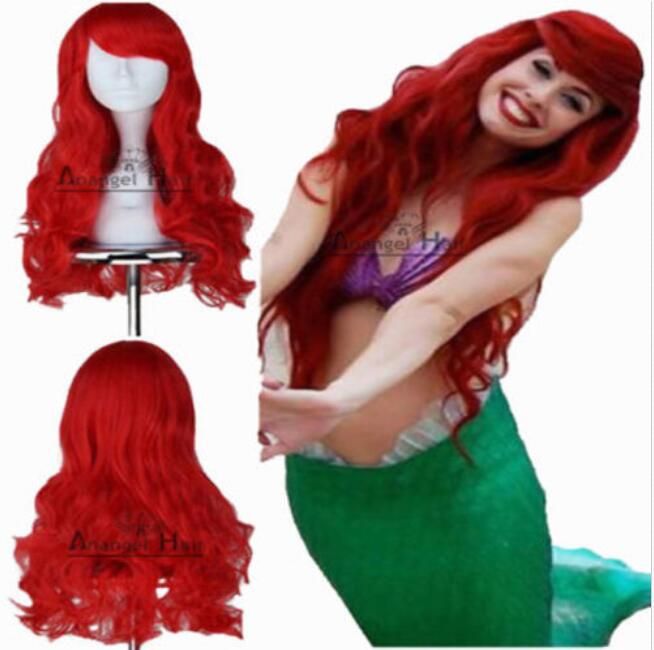 red curly wig costume