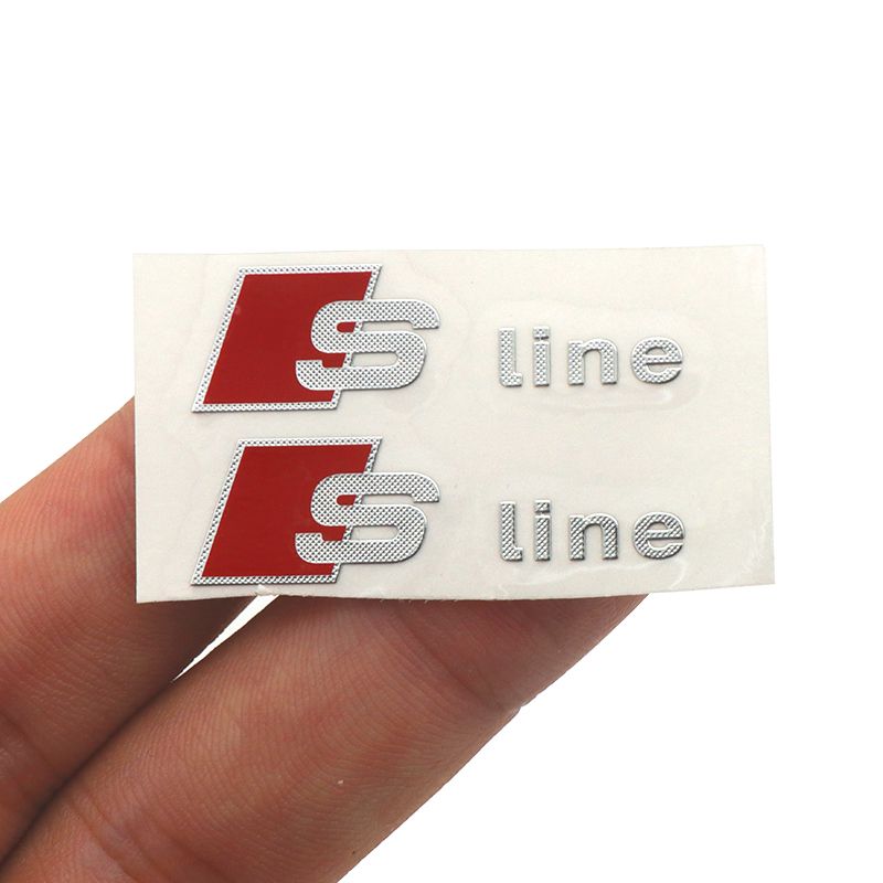 Audi RS3 Adesivo in Metallo per Sintonia Decorazione Decalcomania Logo Auto per Audi LDXCT 1 Pz Emblema Distintivo Griglia Auto