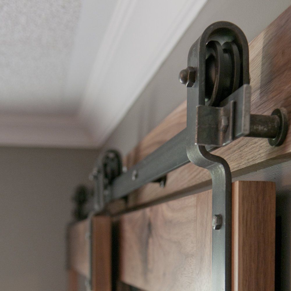 2020 Single Track Bypass Sliding Barn Door Hardware Kit Sliding