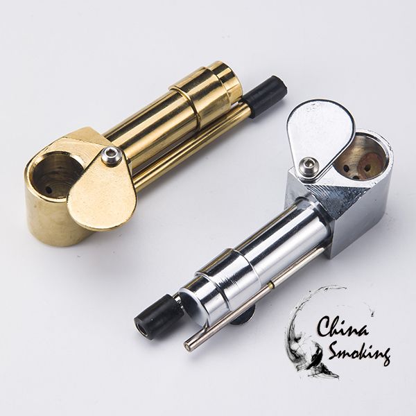 2021 Proto Pipe Metal Smoking Pipe In Golden & Sliver Color Proto