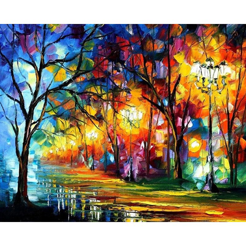 2020 Wholesale Colorful Forest Diamond Embroidery Painting Landscape Mosaic 5d Full Round Diamond Picture Cross Stitch Diamond Painting From Taylor001 21 46 Dhgate Com