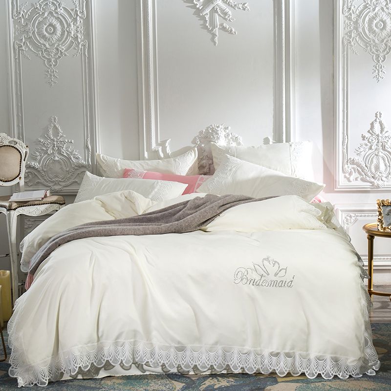 New Princess Style Lace Duvet Cover Set Bedding Sets Twin Queen