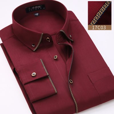 Wine red shirt