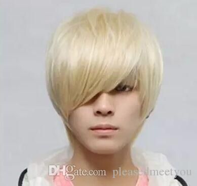 New Fashion Short Hair Wig Men Wigs Synthetic Handsome Korean