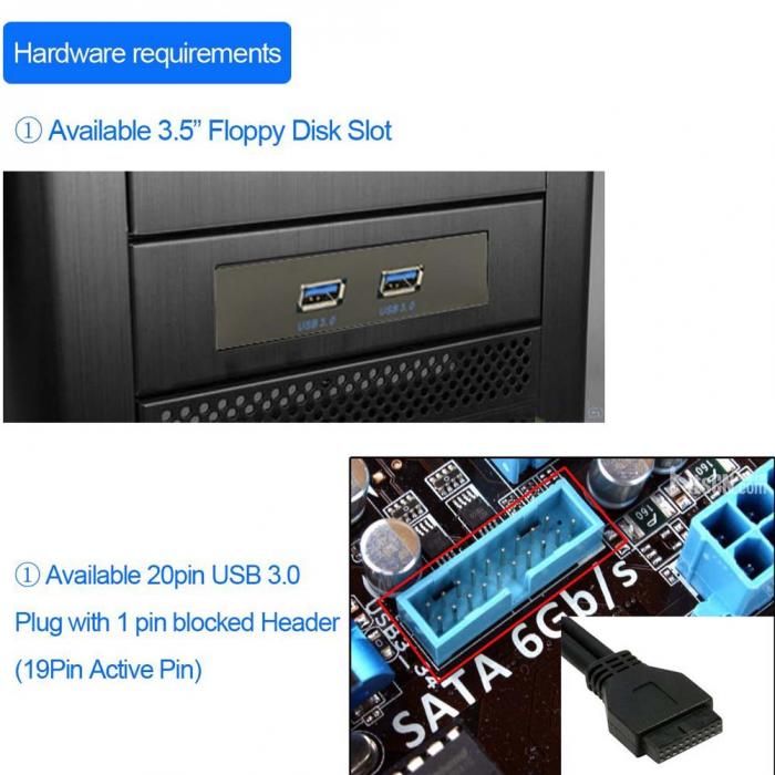 Grosshandel Usb 3 0 Frontplatte 3 5 Zoll 2 Port Hub Mit 20 Pin Anschluss Fur Diskettenlaufwerk Halterungskabel 5 Gbps Xxm Von Vizgiz 5 5 Auf De Dhgate Com Dhgate