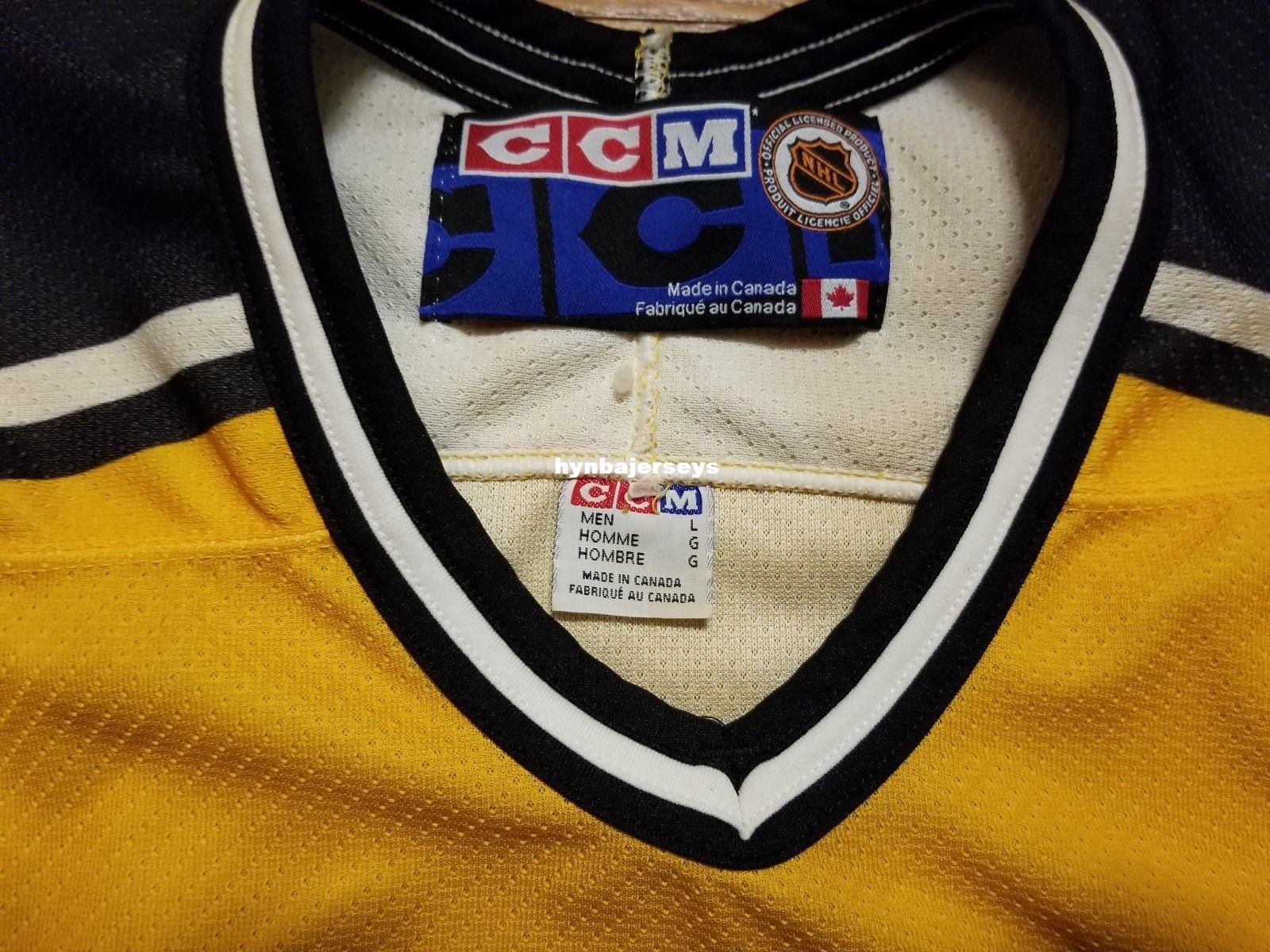 Boston Bruins Yellow Pooh Bear, CCM 4th gen, size XL - blank