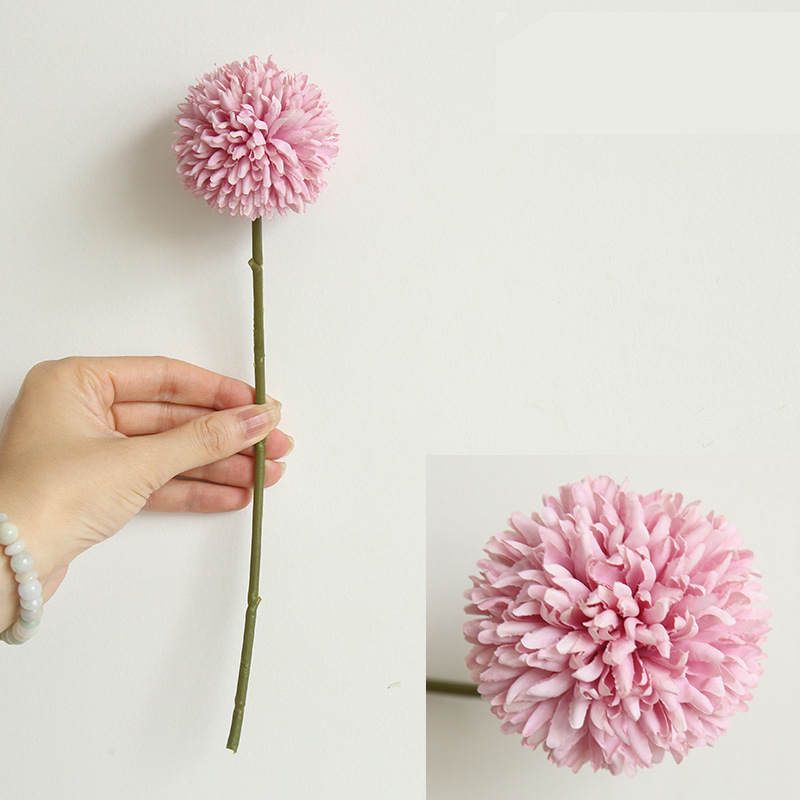 2020 29cm Artificial Silk Dandelion Ball Flower Branch Home