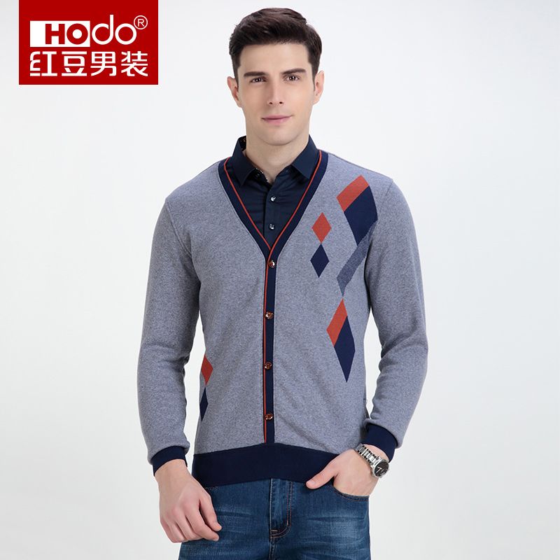 sweater on formal shirt