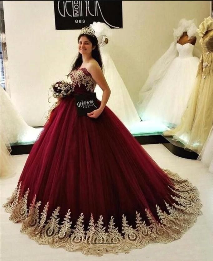 Vestido Longo Vermelho Coração Quinceanera 2019, Princesa Formal