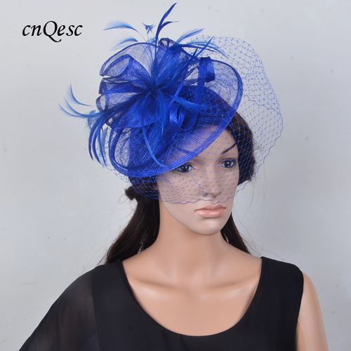 royal blue hats and fascinators