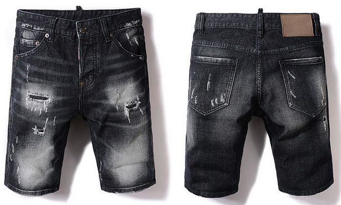 short damage jeans