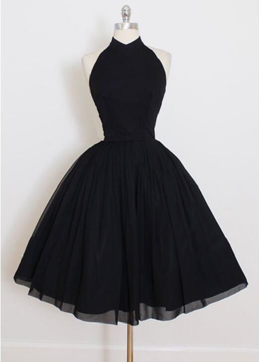 elegant short black dress