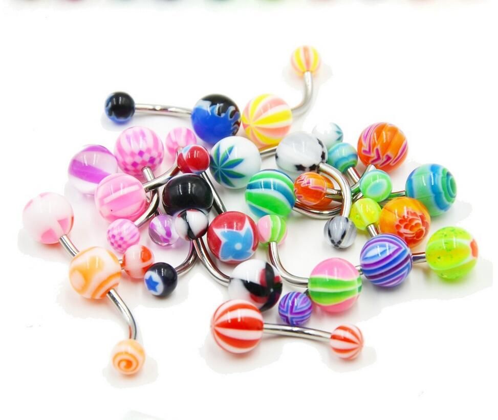 2020 Stainless Steel Belly Button Ring Navel Piercing Bar Body Jewelry