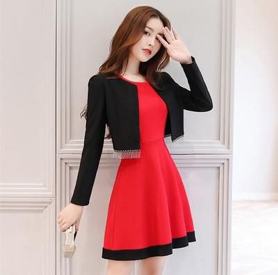 knee length frock with jacket