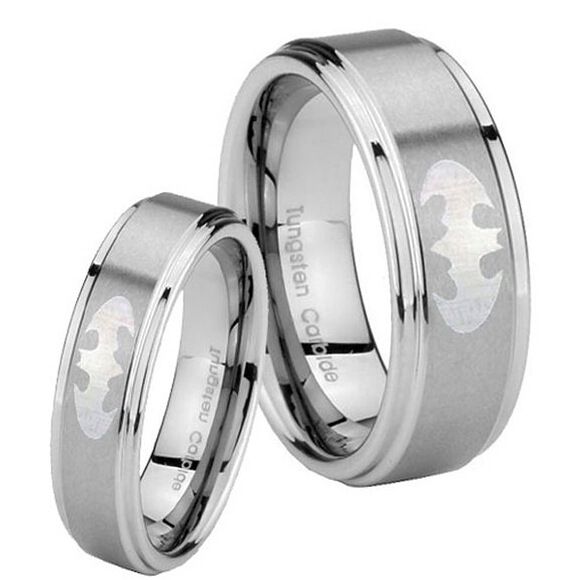 Wholesale Men S Ring Hot Sales 6mm Silver Step Brushed Top Super