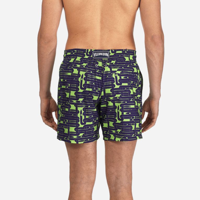 Leopard Print Animal Mens Swim Trunks Summer Beachwear Board Shorts Quick Dry Print