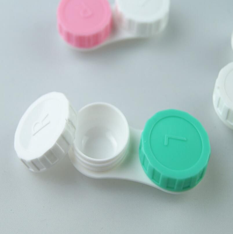 New Arrival Dual Box Contact Lens Case Lovely Colorful Double Case Lens
