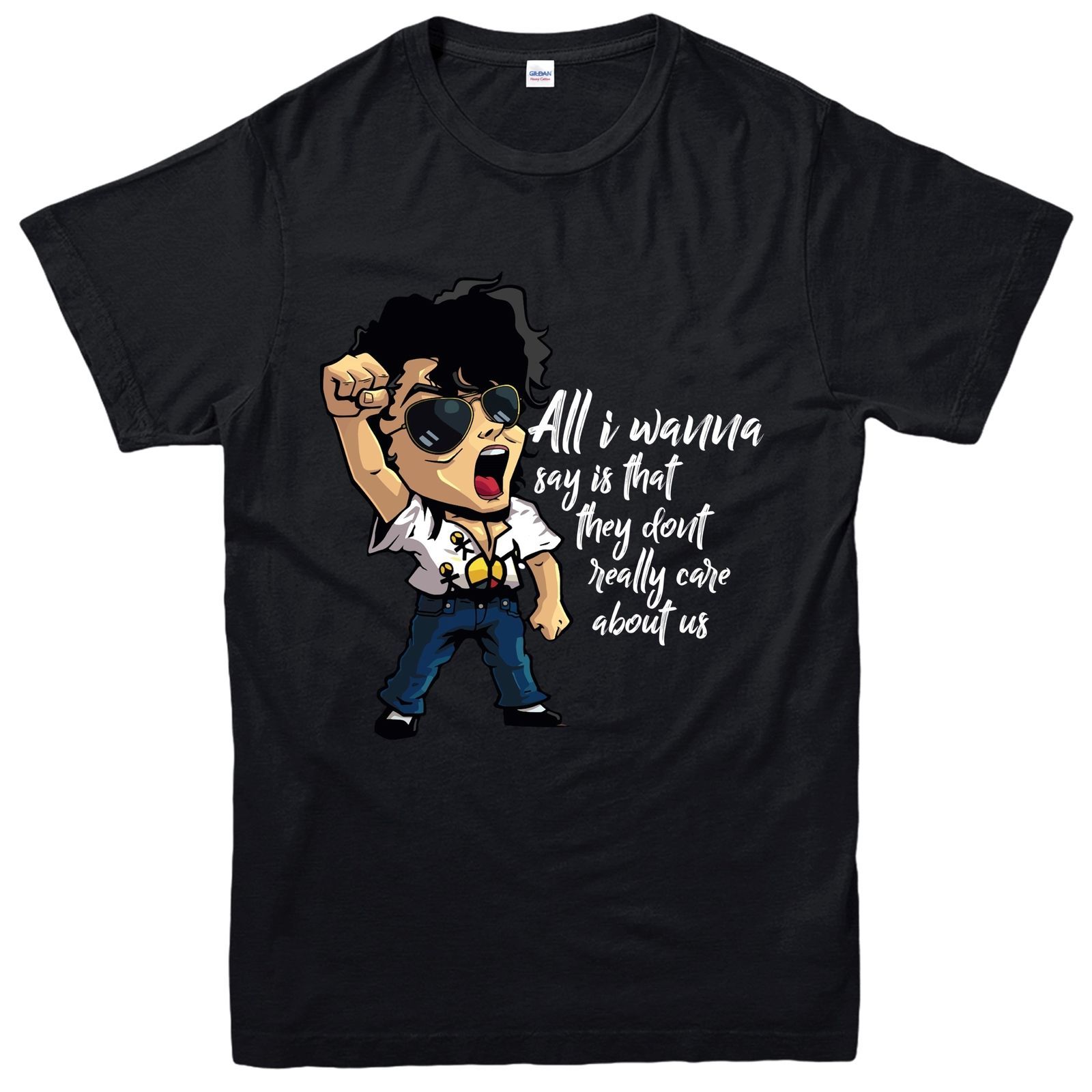 Michael Jackson T Shirt They Dont Really Care About Us Tee Top Funny Unisex Casual Tee Gift Coolest Shirts Funny T Shirt Slogans From Apparelconnect 12 96 Dhgate Com