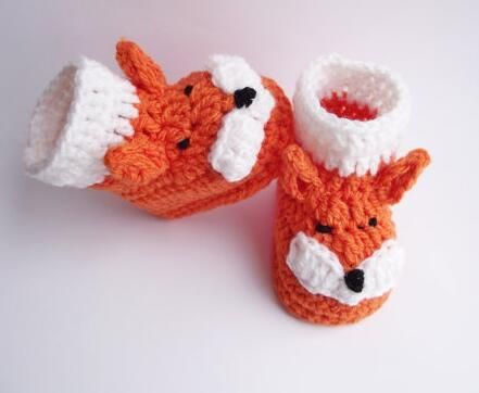 Compra VENTA CALIENTE De Crochet Zapatos De Bebé Botines, Crochet Bebé Fox  Booties Botas, Envío De Regalo De Ducha De Bebé Envío De La Gota / 10 Unids  Barato | Entrega Rápida