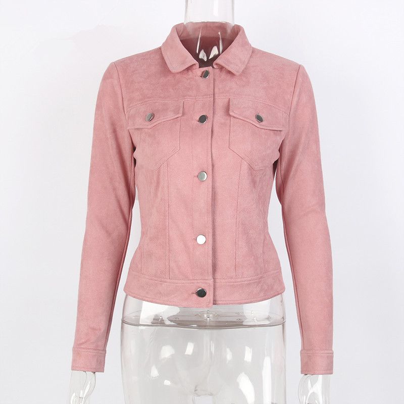 chaqueta rosa mujer