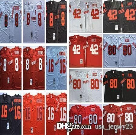joe montana black throwback jersey