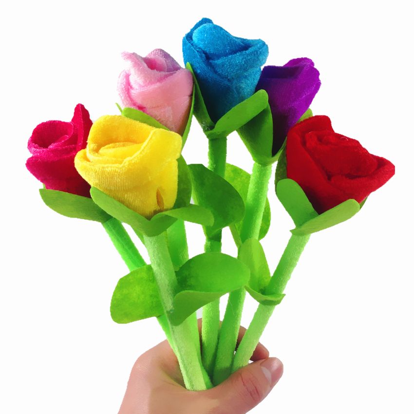 Beautiful Rose Flower Ballpoint Pens Stationery Fresh Ball Pen Novelty Lover Gifts Retractable Fountain Pen Visconti Fountain Pen From Tanggo 2468