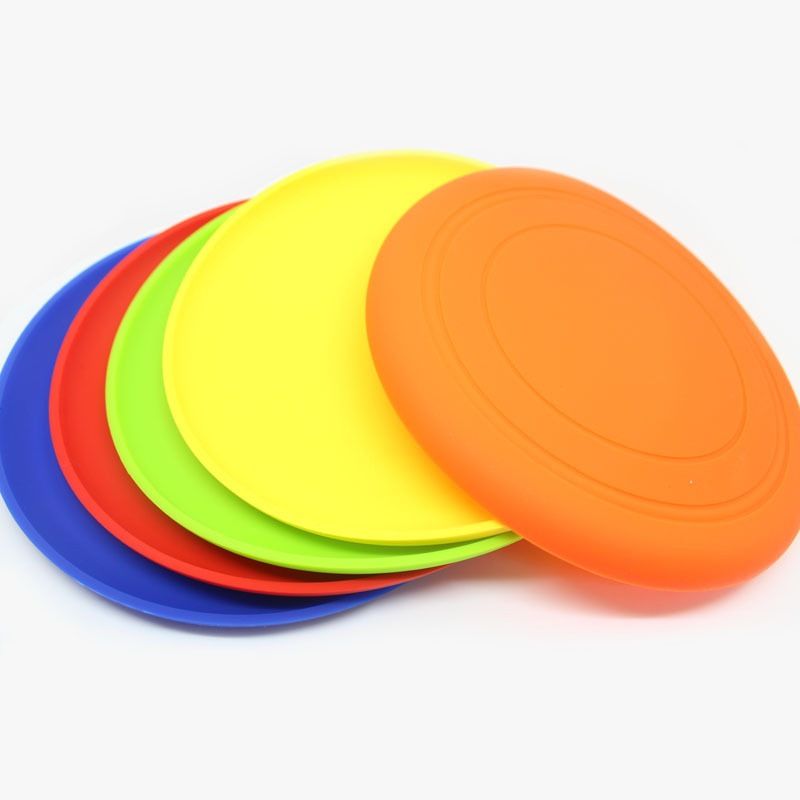 Acheter Silicone Disques Volants Pet Frisbee Chien Chat Jouet De Qualité Alimentaire Silicone Frisbee Ustensiles Chien Fournitures Dia 17cm De 212