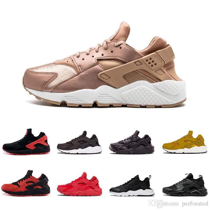 black and rose gold huaraches