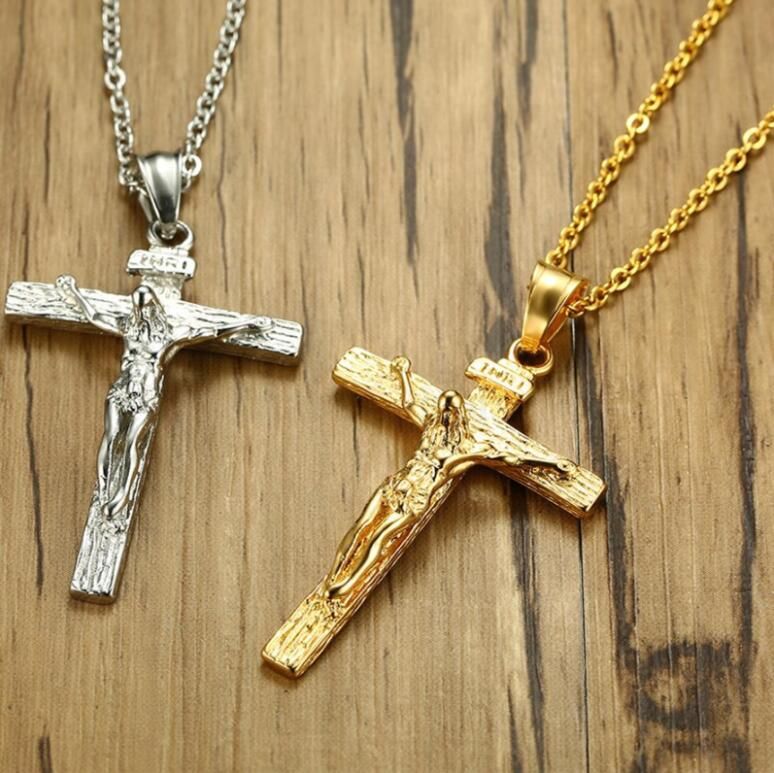 cross necklace for men small