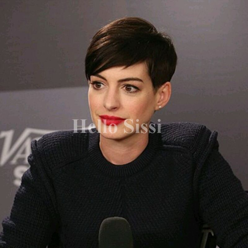 Grosshandel Pixie Cut Frisur 100 Brasilianisches Haar Perucken