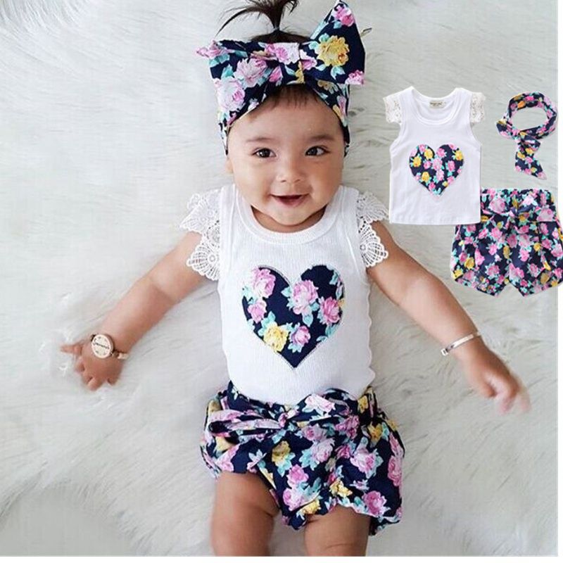 baby girl heart outfit