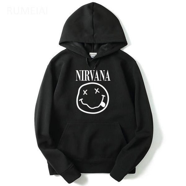 nirvana moletom com capuz smiley
