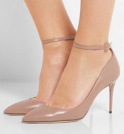 short nude pumps