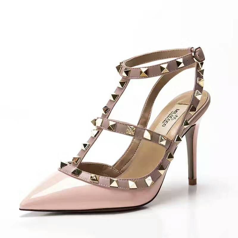 Designer Pointed Toe 2 Strap With Studs 