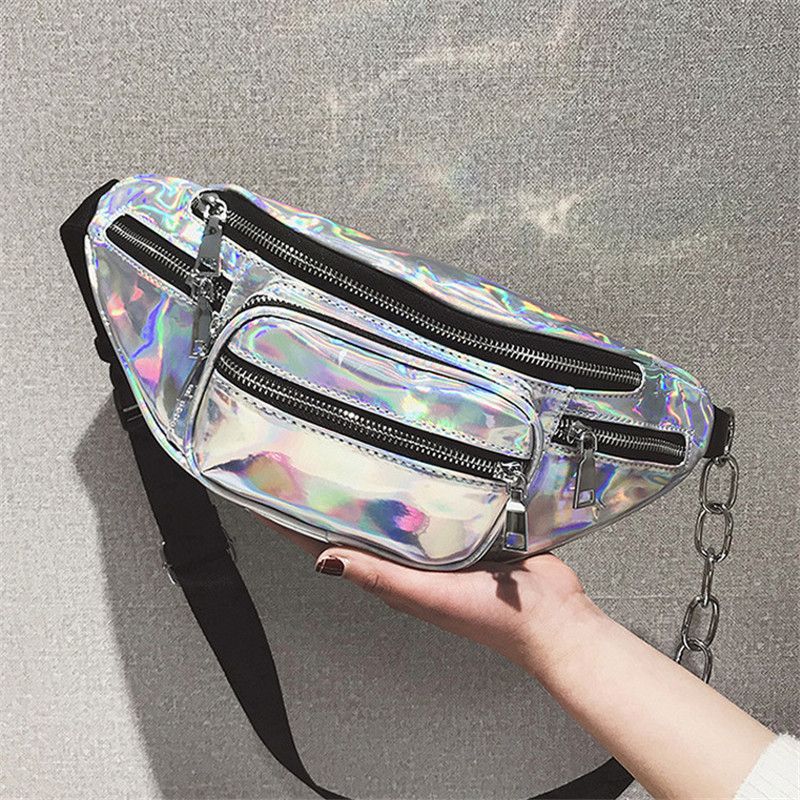 metallic belt bag